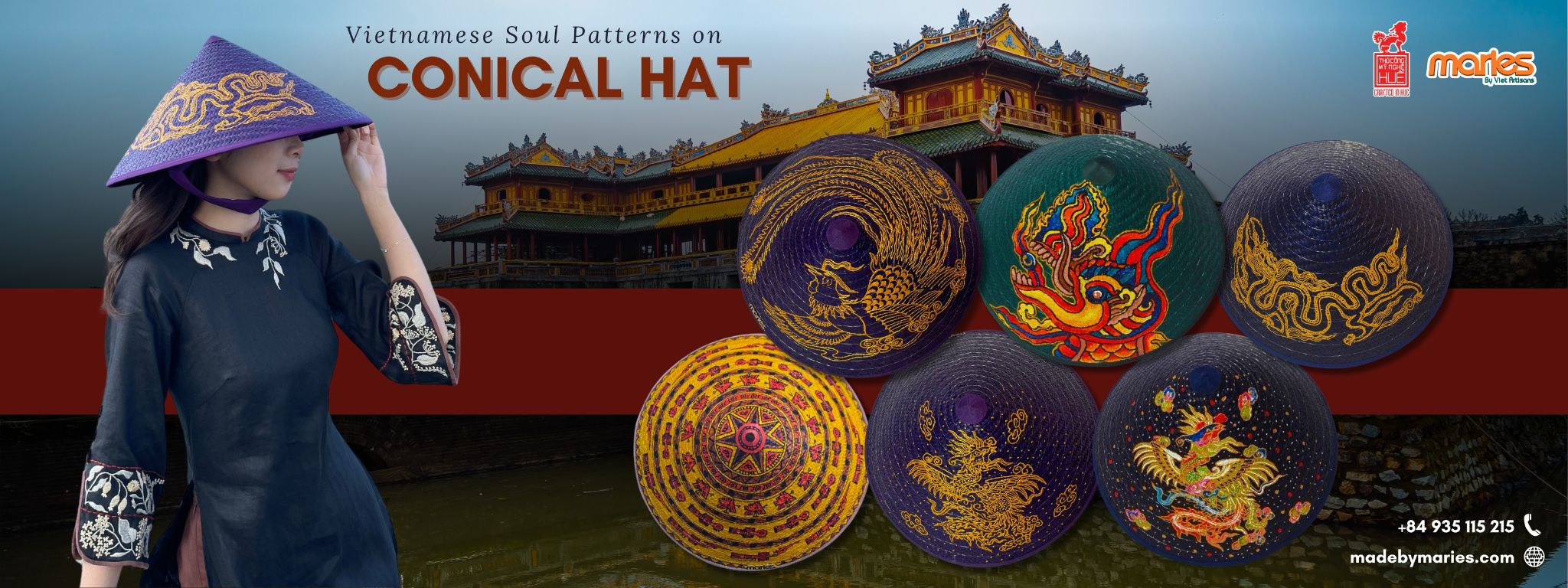 Hue Handmade Conical Hat - Unique Cultural Gift Product